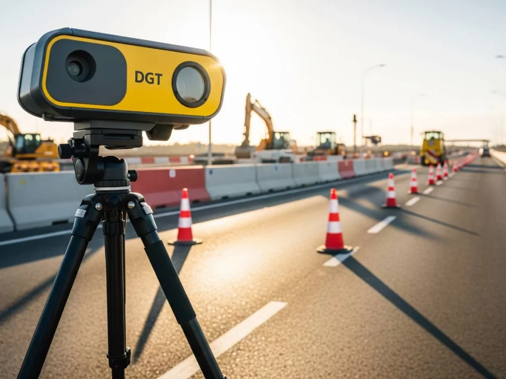 La DGT multa con 200 euros y 3 puntos a 15.000 conductores por no mantener la distancia de seguridad en obras 1 Motor16 Radar DGT móvil en carretera de obras