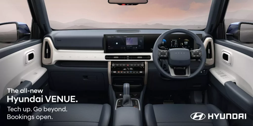 Hyundai Venue: El Bayon 'low cost' se pone más guapo y listo 1 Motor16 2025 Hyundai Venue. India. Imagen salpicadero.