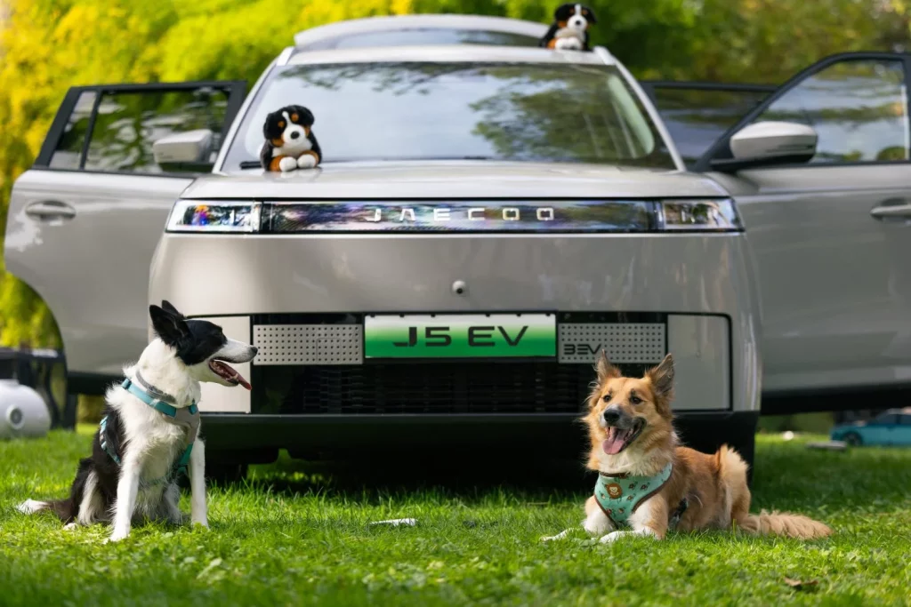Los creadores del coche 'pet-friendly' te dan 5 consejos para viajar con tu mascota 1 Motor16 2025 Jaecoo 5. Mascota. Pet-Friendly. Imagen exterior.