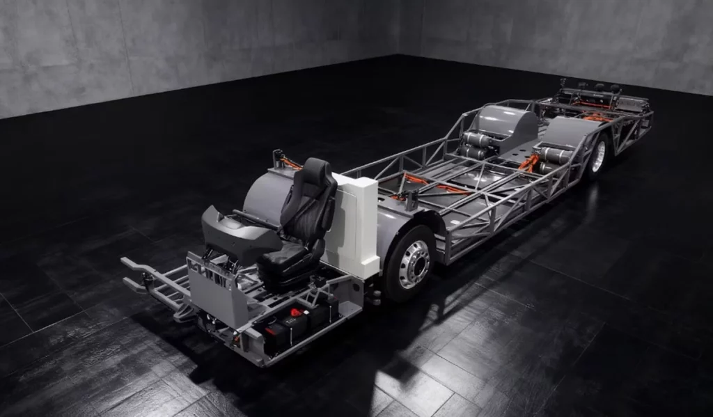 Lo último de MG tiene espacio para 50 pasajeros y 400 kilómetros de autonomía 1 Motor16 2025 MG iEV12. Bus EV. Imagen chasis.