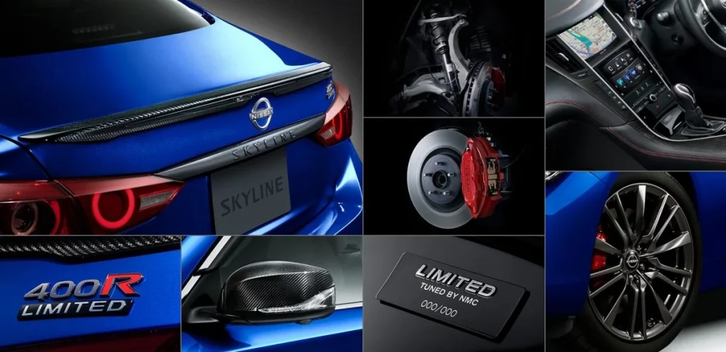 El Nissan Skyline se despide 10 años después con 400 unidades de colección 1 Motor16 2025 Nissan Skyline 400R Limited. Imagen detalles.