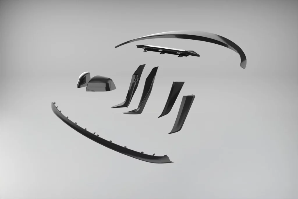 2025 Tesla Model Y Performance UP. Imagen componentes.