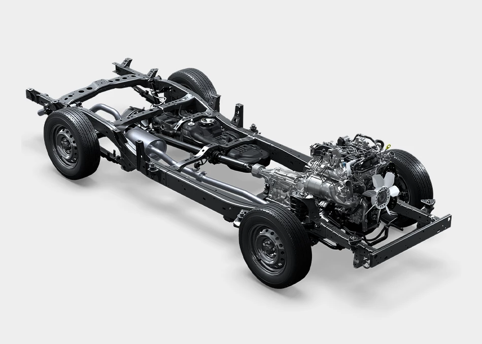 El Toyota Hilux Champ estrena versión Súper. Pero no como te estabas imaginando 3 Motor16 2025 Toyota Hilux Champ Super SWB. Imagen chasis.