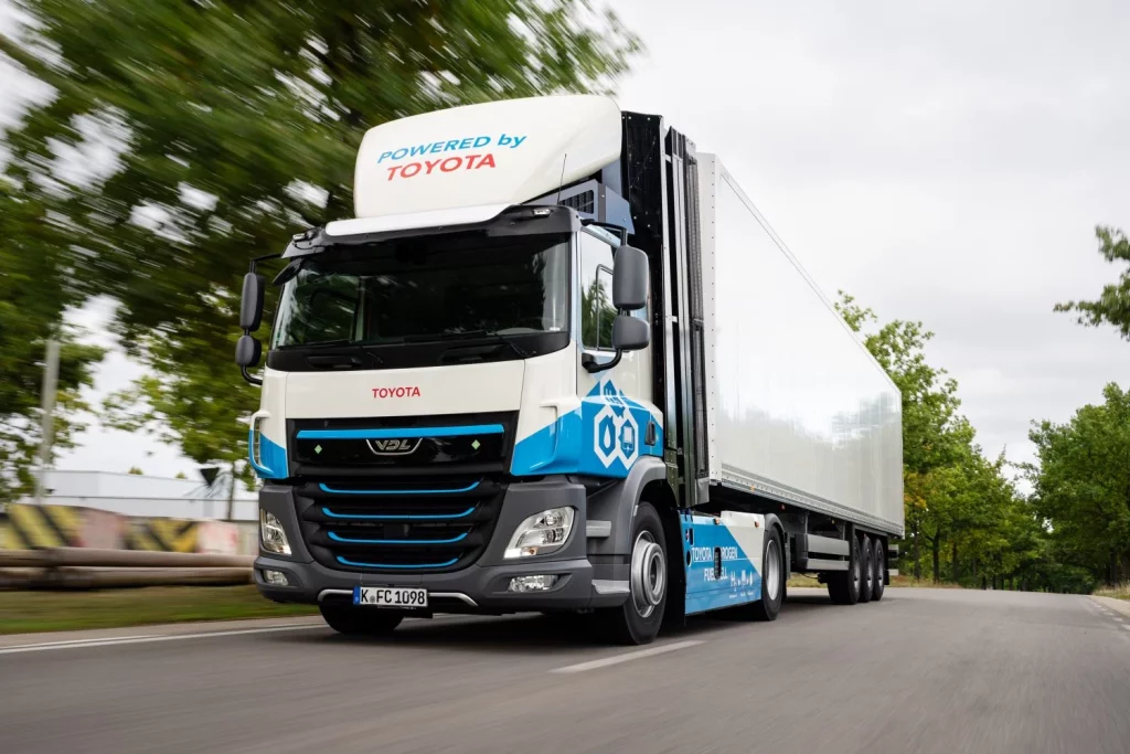 2025 Toyota camión hidrógeno. Europa. Imagen.