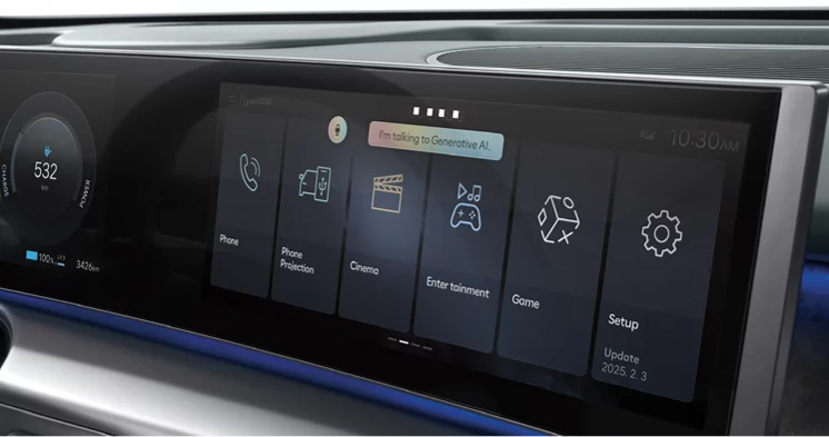 2025-hyundai-ioniq-9-pantalla-ia 2025 Hyundai IONIQ 9. Pantalla central. Imagen portada.