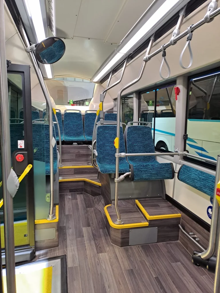 IVECO G-WAY: El bus más eficiente de la marca se ha presentado en Busworld 3 Motor16 2025 IVECO G-WAY. Busworld. Imagen interior