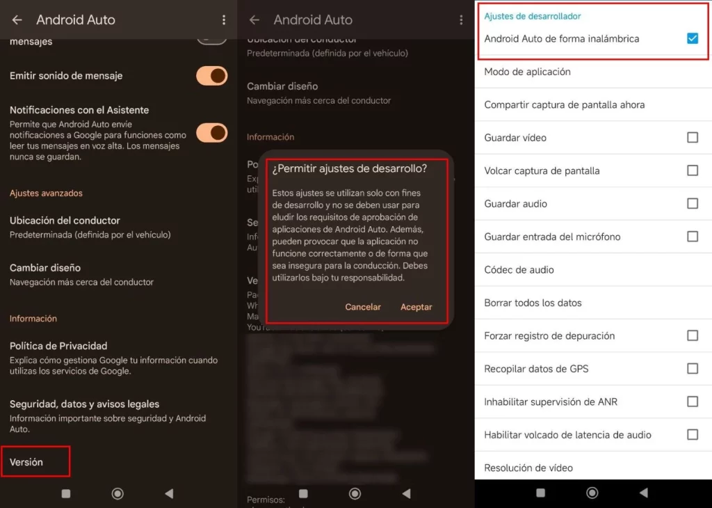 Android Auto desarrollo inalambrico Motor16