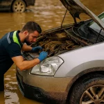 El precio de devolver a la vida un coche que se ha inundado durante la DANA