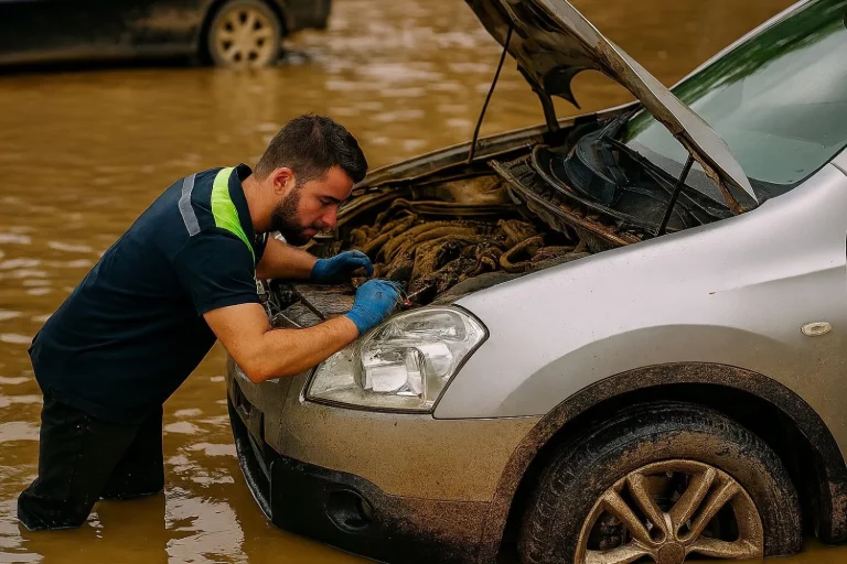 El precio de devolver a la vida un coche que se ha inundado durante la DANA