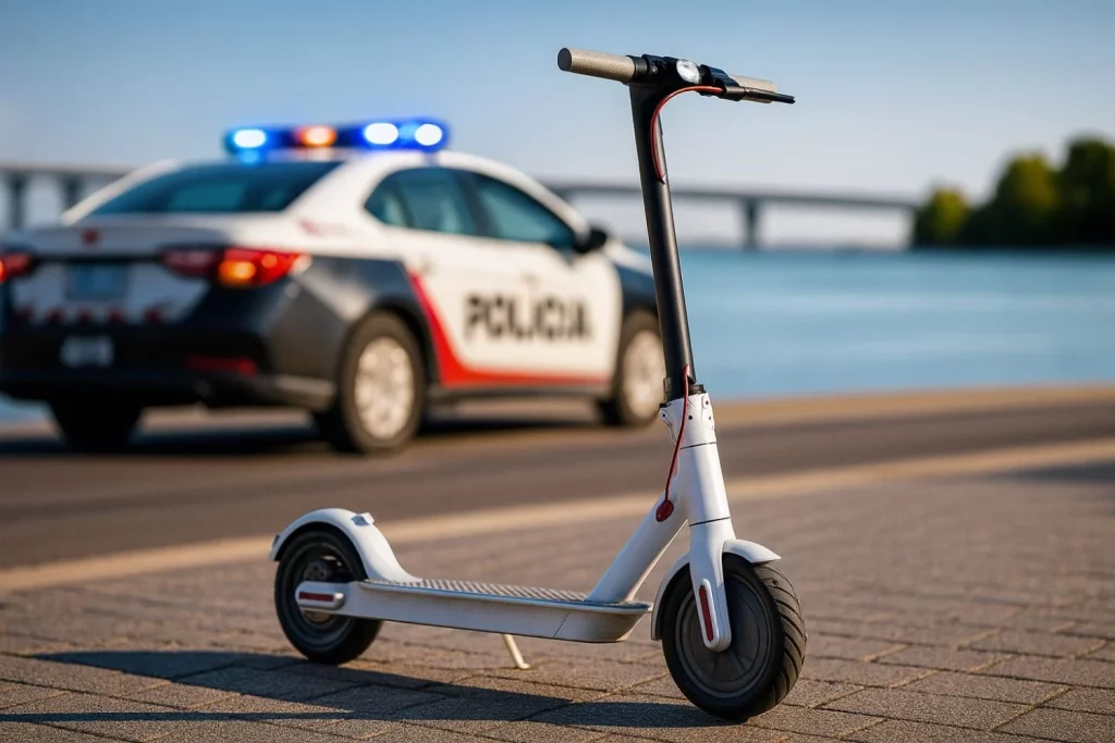 policía patinete eléctrico