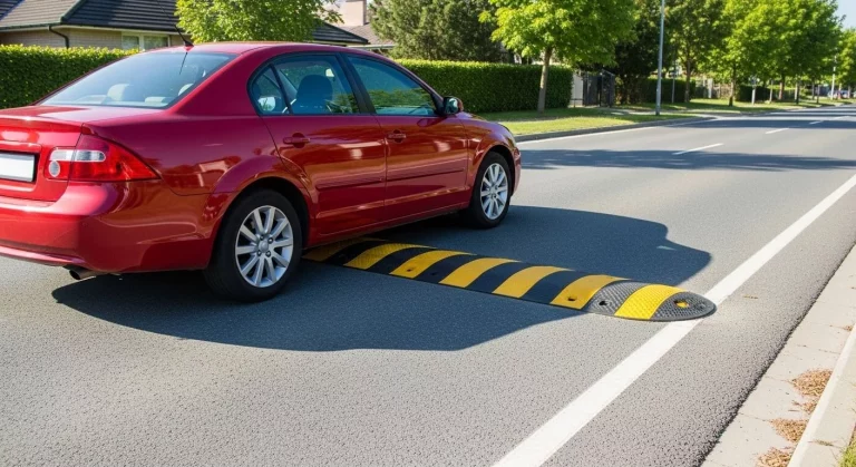 Así son los badenes inteligentes que podrías ver en las calles y que castigan a los que circulan por encima del límite de velocidad