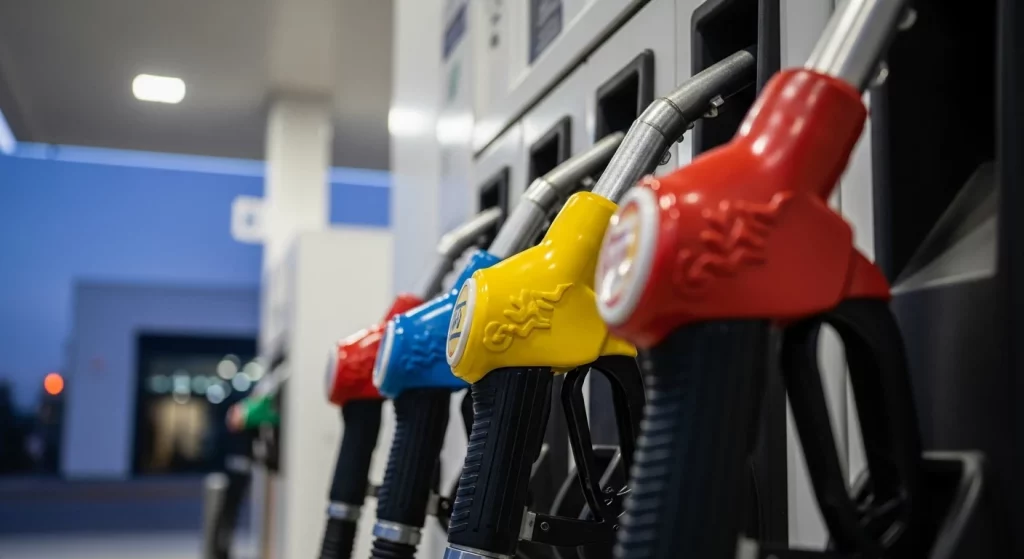 Antonio (43), operario de gasolinera: "Si no fuera por Bruselas, hoy tendrías la gasolina a un euro el litro" 2 Motor16 IA gasolinera colores surtidor Motor16