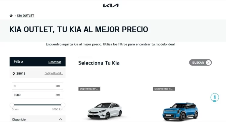 Llega Kia Outlet: la plataforma online de compra de coches nuevos de la marca con entrega inmediata