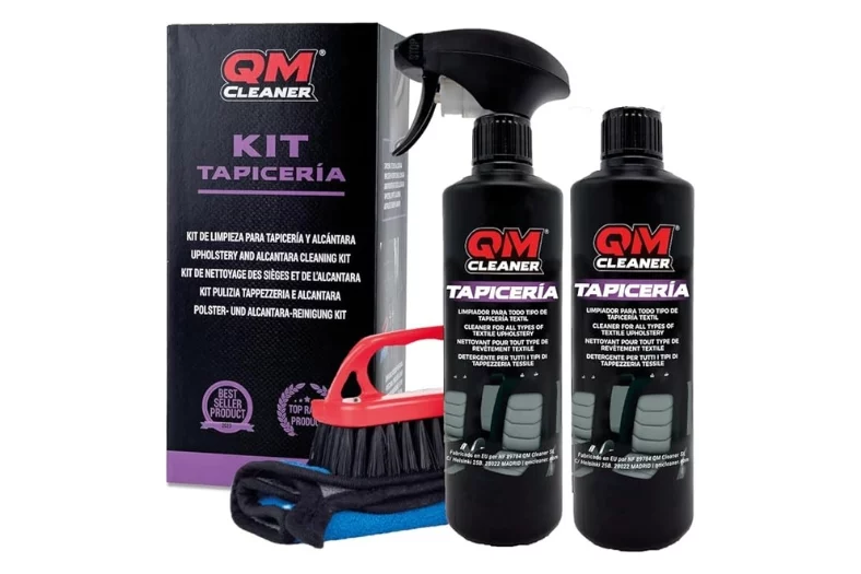 Los 10 mejores limpiadores de tapicería para coche en 2025 8 Motor16 QM Cleaner Kit 1L Cepillo Pano Motor16