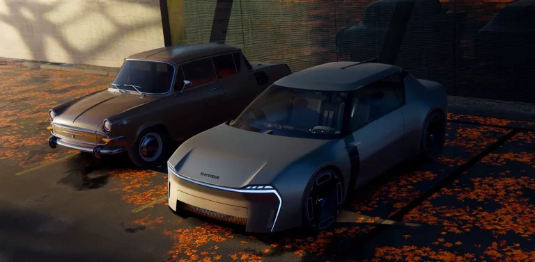 Škoda reimagina su pasado: el 1000 MBX renace como un crossover elegante y futurista