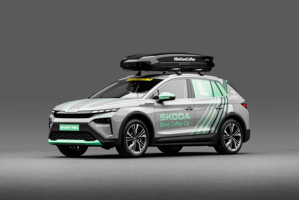 Skoda coffee car elroq enyaq4 Motor16