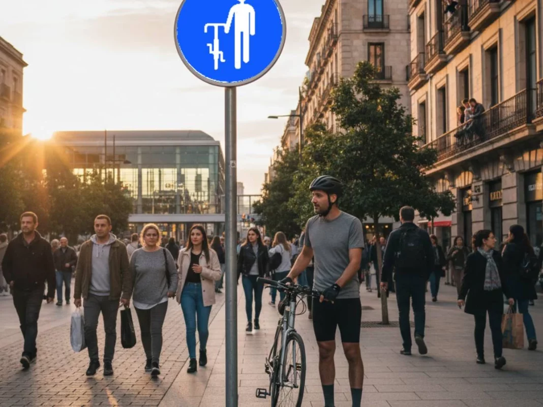ciclista bajo nueva señal DGT