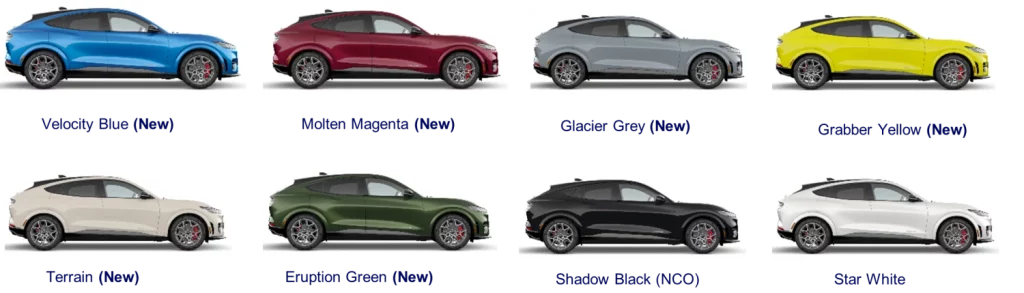 colores ford mustang mach e 2025 Motor16