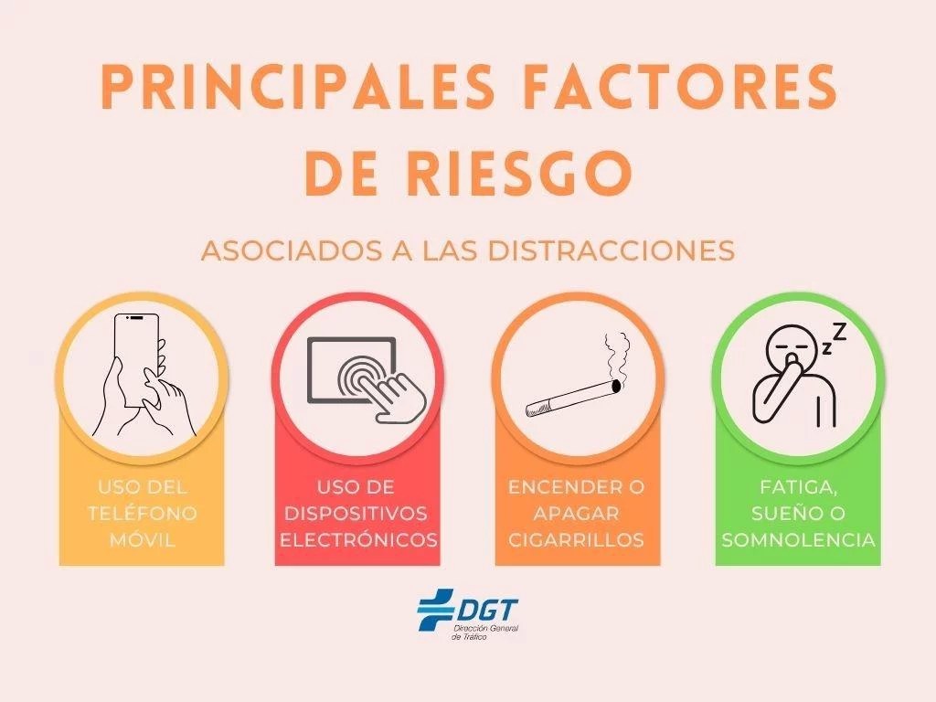 distracciones al volante dgt Motor16