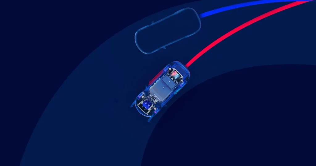 La tecnología que esconde el Alpine A390 para difuminar sus dos toneladas de peso en curva 1 Motor16 2025 Alpine A390. Active Torque Vectoring. Imagen gráfico.