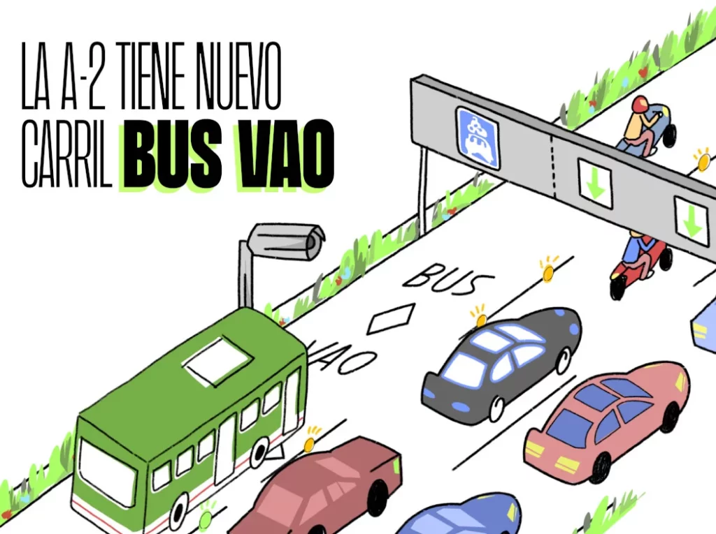 La solución que la DGT quiere poner en práctica para descongestionar el acceso a Madrid por la carretera de Barcelona 1 Motor16 carril bus-vao a-2 dgt