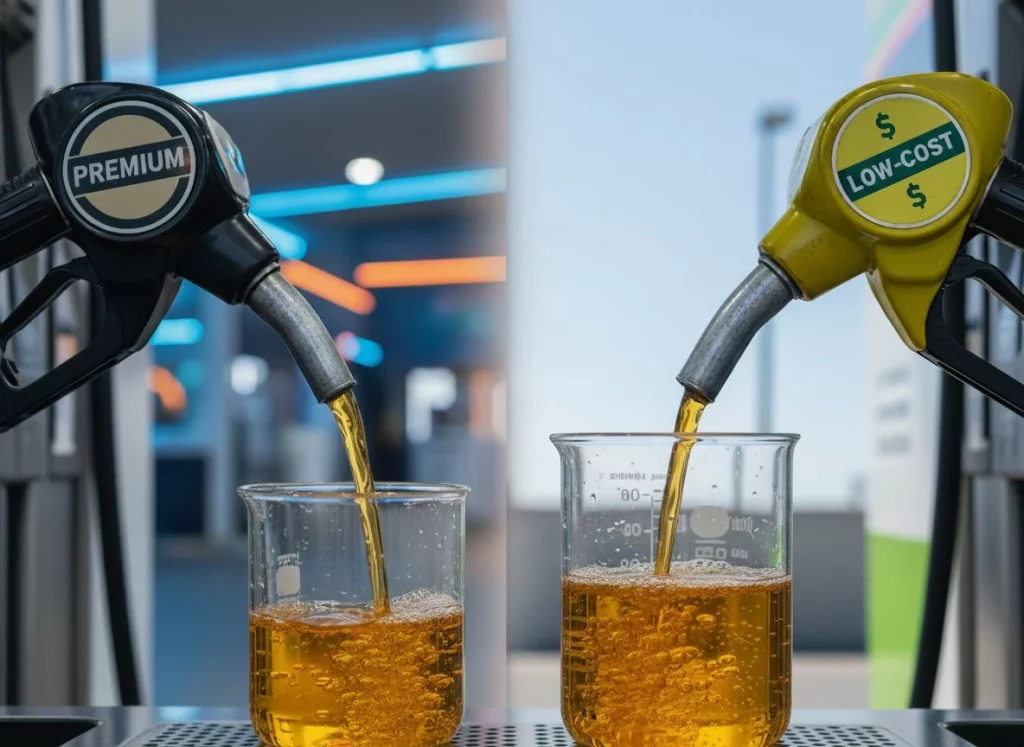 gasolina premium vs. low cost
