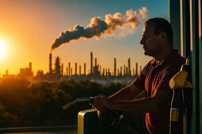 Antonio (43), operario de gasolinera: «Si no fuera por Bruselas, hoy tendrías la gasolina a un euro el litro»