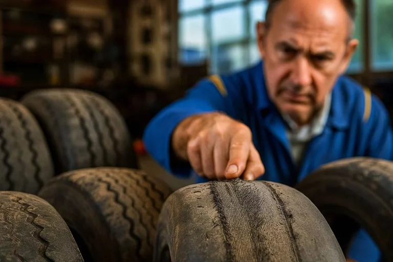 Tomás (55), mecánico: «Si quieres saber cuánto dura un neumático, aquí es donde tienes que mirar»