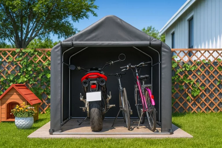 Leroy Merlin tiene el garaje prefabricado perfecto para guardar tu moto o bicicleta los días de tormenta