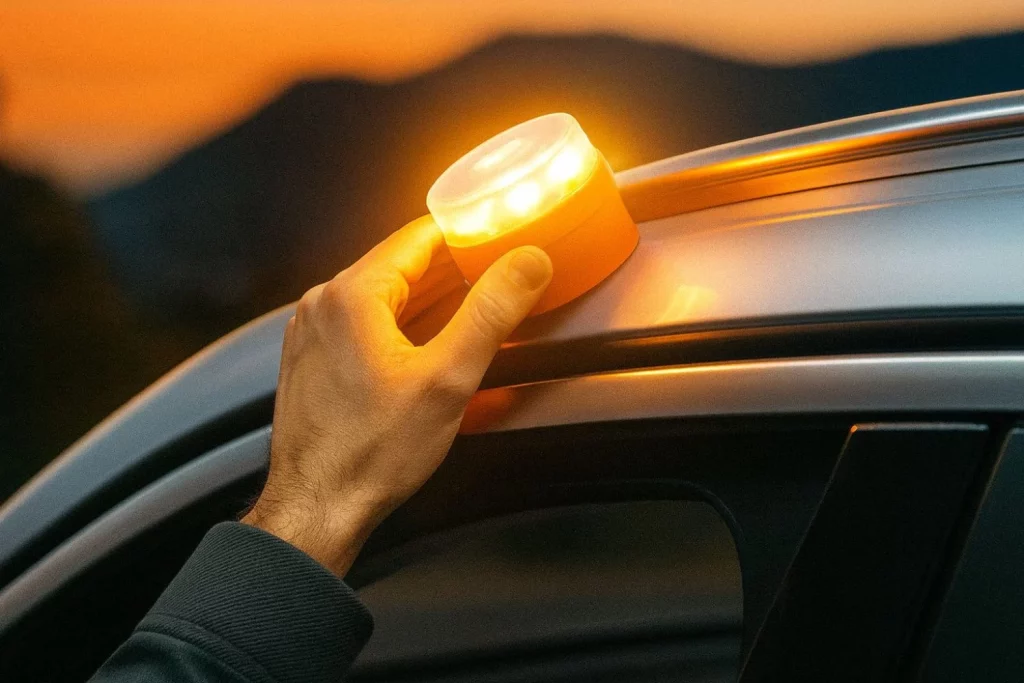 Si coloco la baliza conectada V16 y los triángulos de emergencia a la vez, ¿me puede multar la Guardia Civil de Tráfico? 2 Motor16 baliza v16 conectada