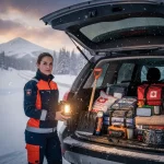 Sofía (39), técnico de emergencias: ‘Si te sorprende una nevada te gustaría llevar todo esto en el maletero de tu coche’