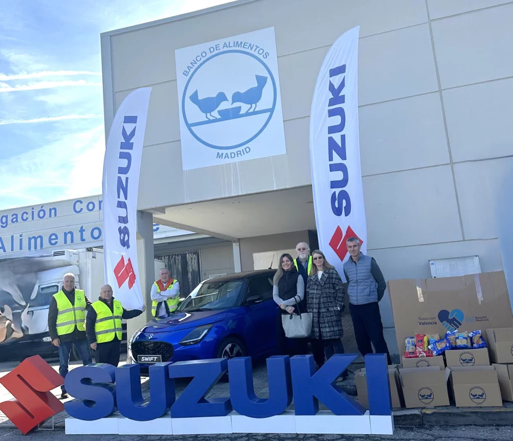 Suzuki dona 34 toneladas de alimentos a los afectados por la Dana de Valencia Motor16