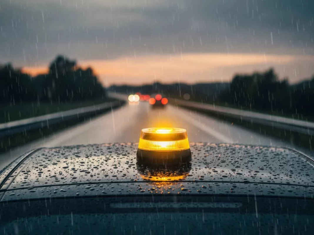 Luz V-16 techo coche