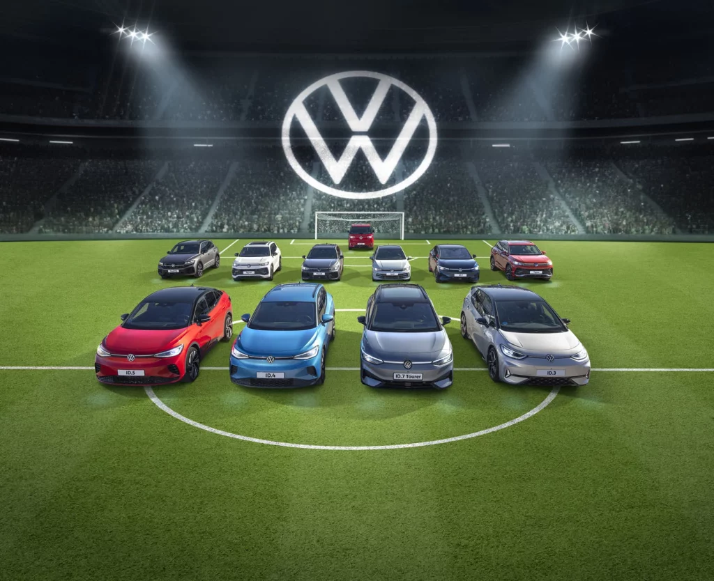 Las estrellas de la apuesta 0 emisiones de Volkswagen 35 Motor16 Volkswagen gama cero futbol Motor16
