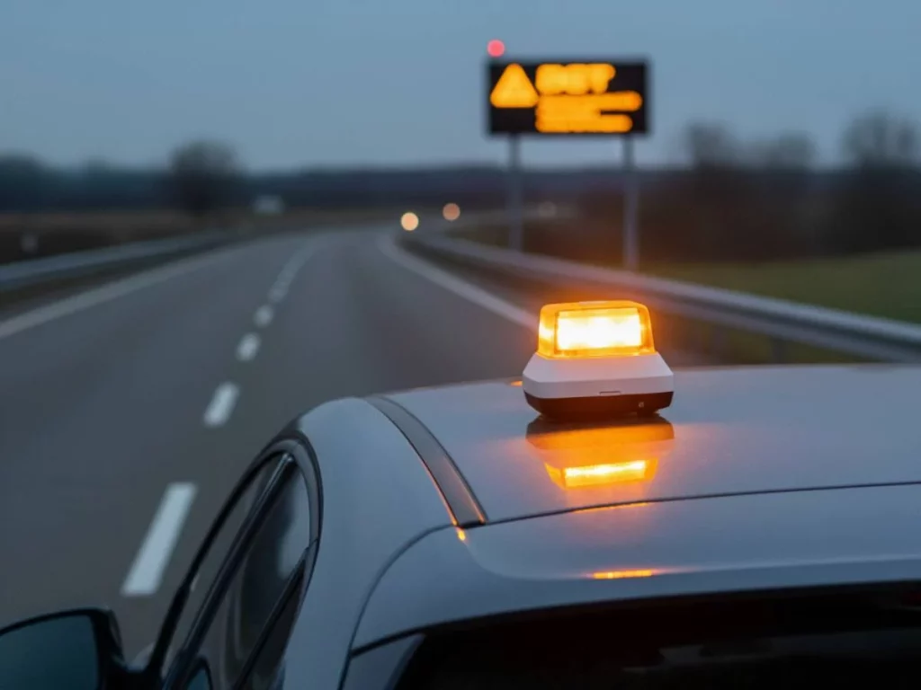 Antonio (55), técnico de movilidad: ‘Sorprende que después de dos meses siendo obligatoria la baliza V16 no haya visto ni un aviso de emergencia en los paneles luminosos’ 164 Motor16 Baliza V-16
