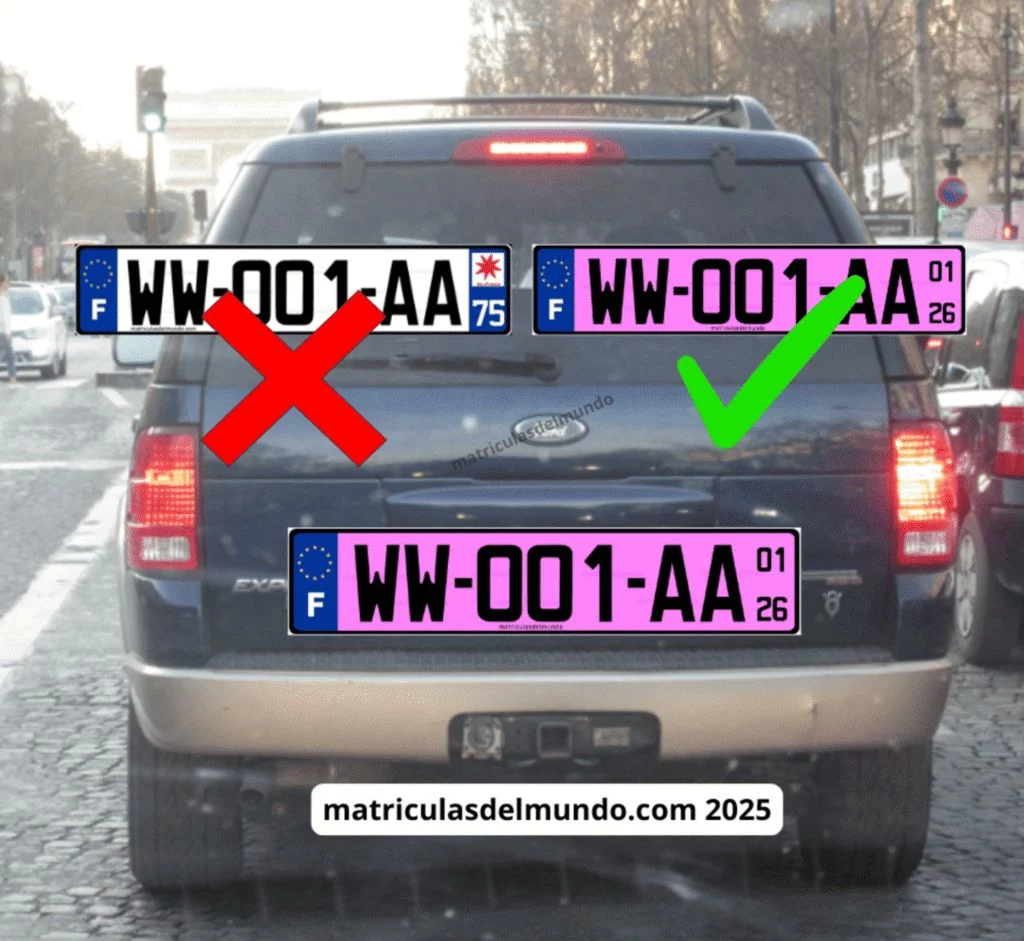 Matrículas rosas: este es el día que las verás por las carreteras 1 Motor16 francia matrícula rosa