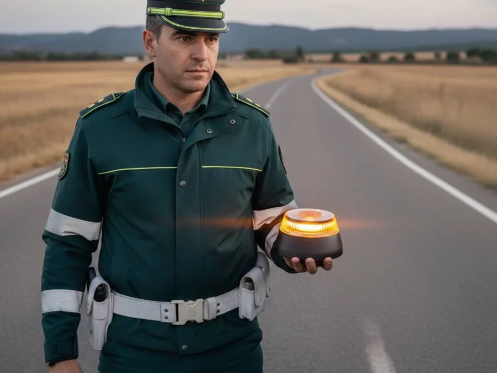 Guardia Civil baliza V-16