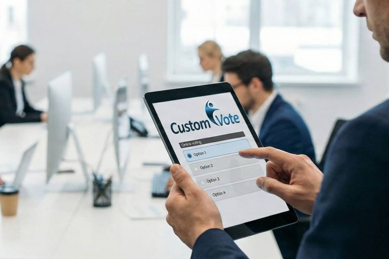 El sistema de votación electrónica seguro de Custom Vote transforma la participación en juntas y congresos digitales