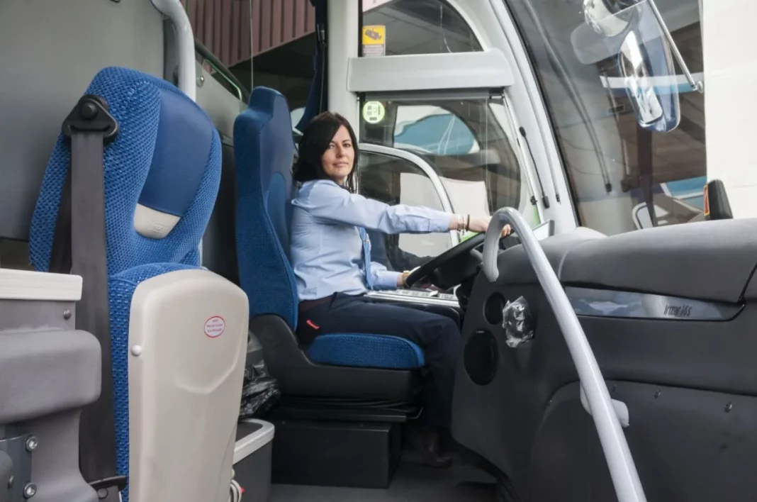 conductora autobús