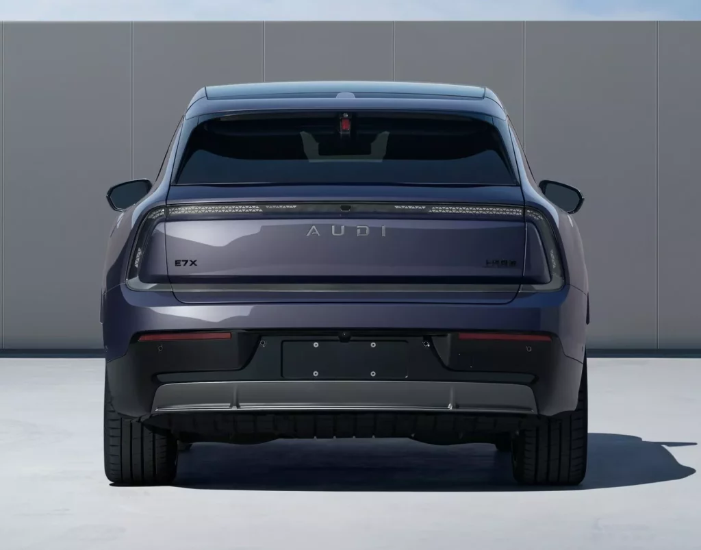 MIIT desvela los secretos del AUDI E7X, el nuevo SUV eléctrico de China 3 Motor16 2025 AUDI E7X MIIT. Imagen trasera.