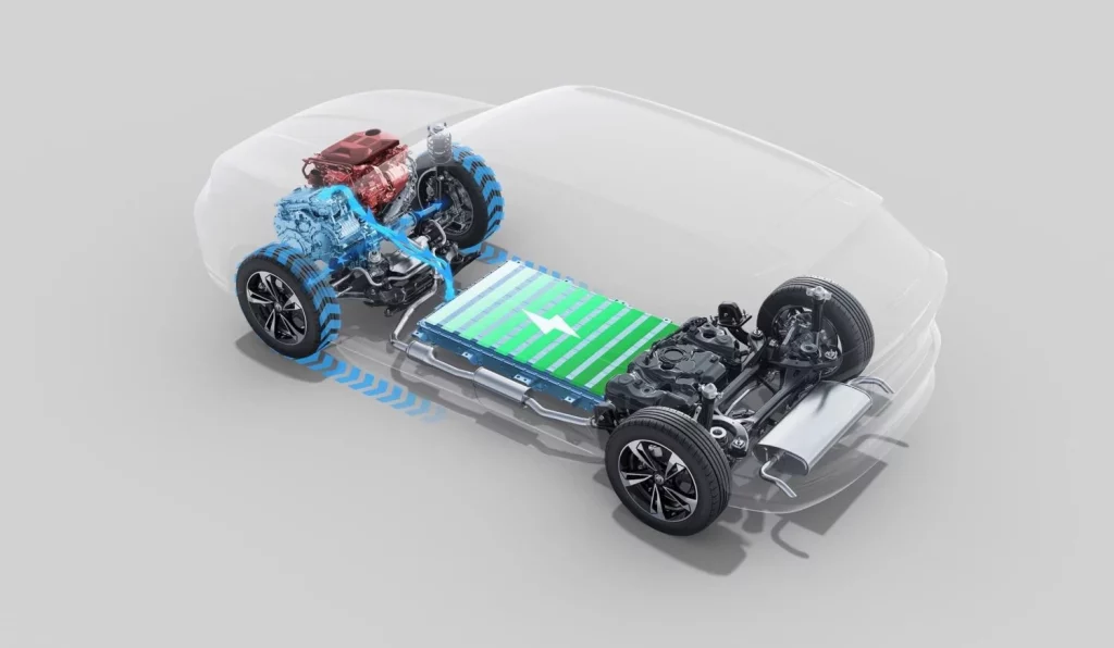 2025 MG HS Hibrid. Imagen radiografía.