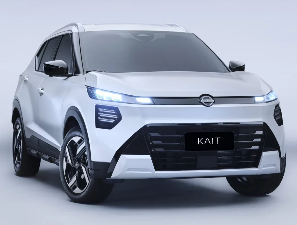 No me llames Kicks, llámame Kait: El nuevo SUV 'low cost' de Nissan nace con 10 años de vida 2 Motor16 2025 Nissan Kait. Imagen delantera.