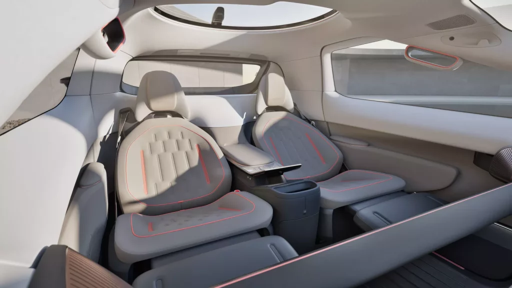 Verne: Cuando Rimac apunta mucho más lejos que a superdeportivos eléctricos con 2.100 CV de potencia 4 Motor16 2025 Verne. Rimac Robotaxi. Imagen asientos.