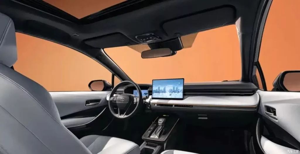 2025 Toyota Levin. Corolla GAC. Imagen salpicadero.