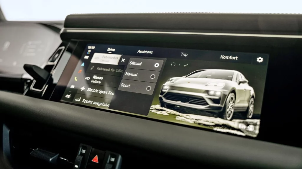 PTM: 125 años de tracción total que culminan con el Porsche Cayenne Electric 1 Motor16 2025 PTV Porsche Cayenne Electric. Imagen pantalla.