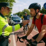 Los controles de velocidad y alcoholemia de la Guardia Civil llegan a los carriles bici: En un rato han multado a tres ciclistas