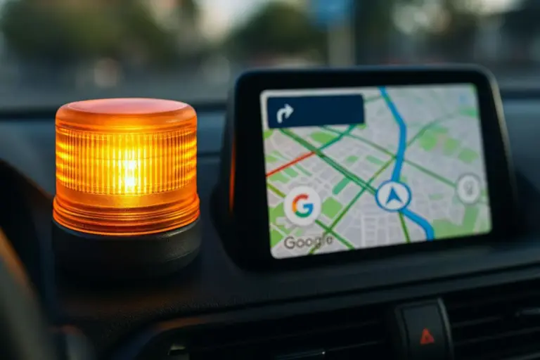 El día que la información de las balizas V16 conectadas de la DGT van a llegar a Google Maps y a Waze