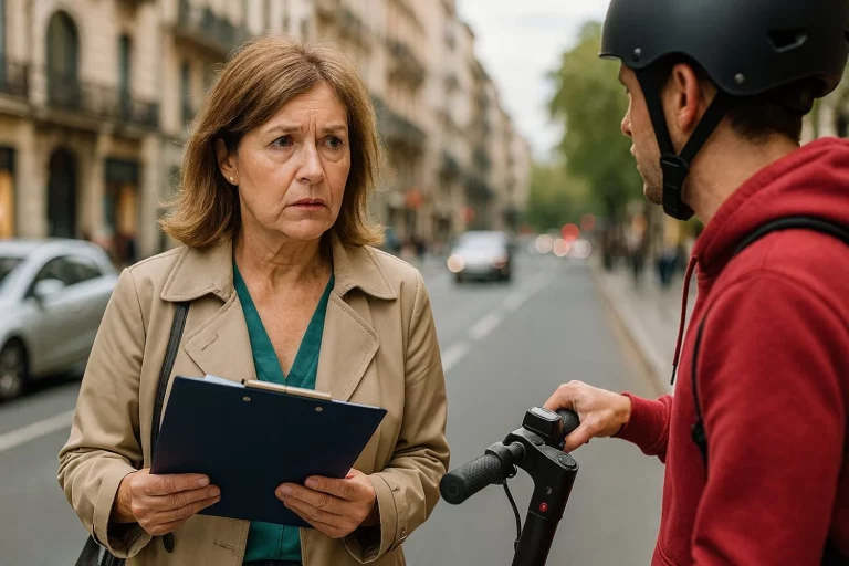 Dolores (55), agente de seguros: ‘La gente se lo toma a broma, pero no tener seguro en tu patinete eléctrico te puede costar 1.000 euros… y hasta llevarte a la cárcel’