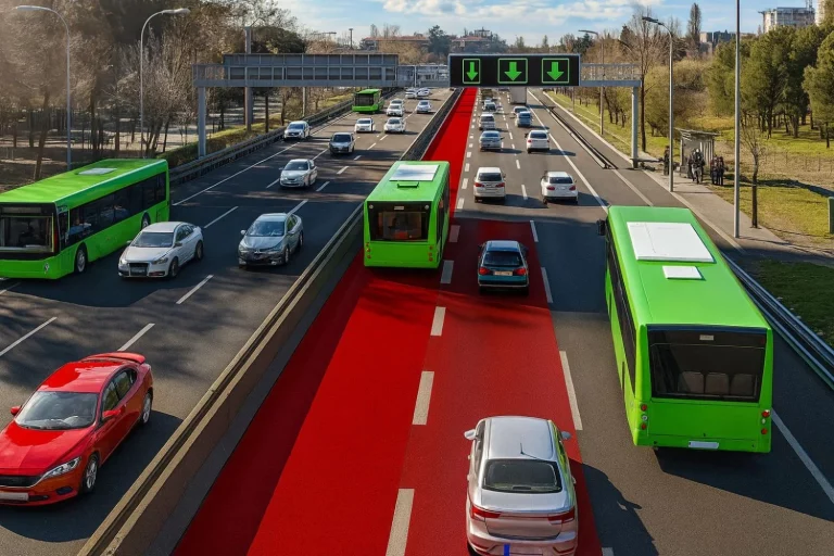 El nuevo carril VAO de la A-2 de Madrid está al caer: ¿quién puede usarlo para entrar o salir de la capital?