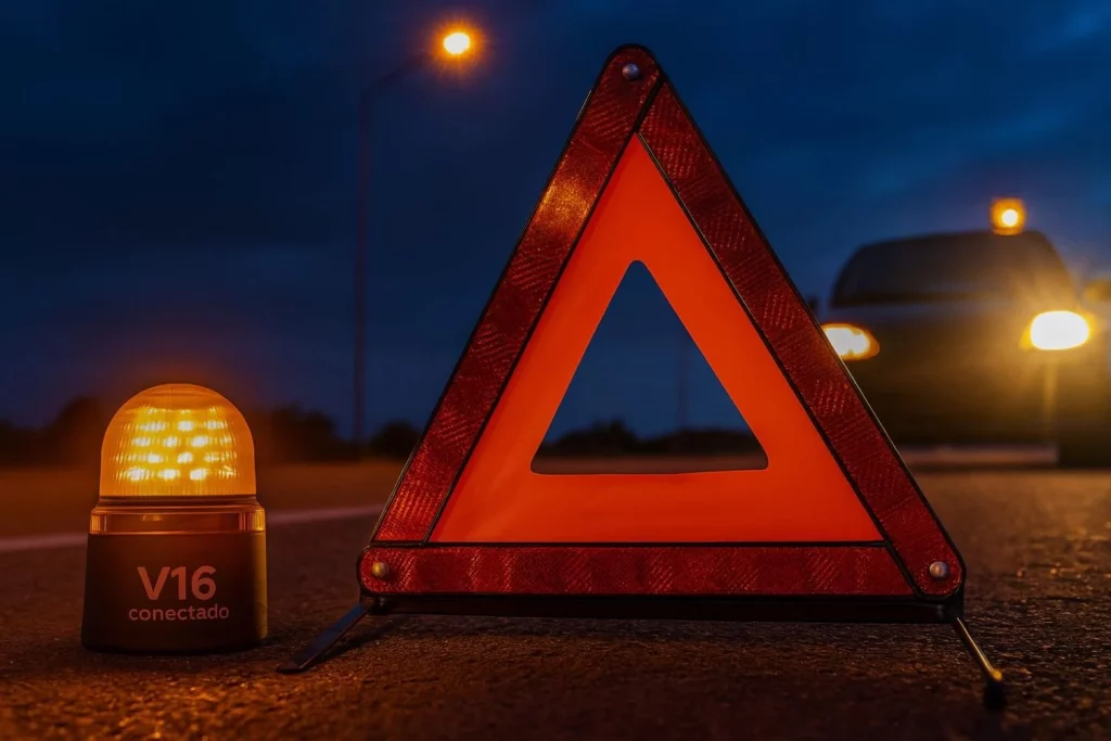 V-16, triángulos, chaleco, extintor, rueda de repuesto, documentación… La Guardia Civil aclara todo lo que estás obligado a llevar en tu coche 2 Motor16 baliza v16 y triángulos